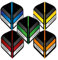 RED DRAGON Hardcore Stripes Auswahlpackung Extra Dicke Standard Dart Flights - 5 Sätze pro Packung (15 Dart Flights insgesamt)