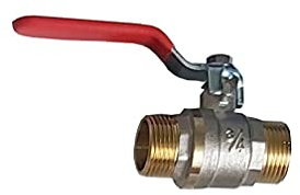 ver. Kugelhahn aus Messing, Aussengewinde, Innengewinde, leichter Schließmechanismus idealer Absperrhahn für Garten und Hof. (3/4 Zoll AG/AG)