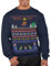 Graphic Impact Inspired Retro Gaming Freak Christmas Jumper Ugly Xmas Sweatshirts (XXLarge, Navy)