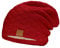 Mikos * Damen Frauen Herren Mütze Winter Strickmütze Wintermütze Gefütterte Beanie Unisex (654) (Weinrot)