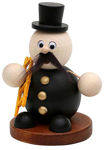 SIGRO Holz Räucherfigur Schornsteinfeger