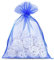 SAKETOS Organzasäckchen 10 Stück - Schmuckbeutel Blau - Säckchen 18 cm x 24 cm - Geschenkbeutel Durchsichtig - Ideal als Geschenksäckchen