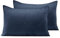 AmeliaHome 2 Kissenbezüge 50X70 cm anthrazit Flieder Kissenhüllen Set Ultrasonic Steppung Polyester Softa