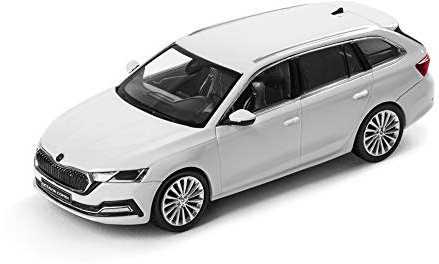 Skoda 5E7099300S9R Modellauto Octavia 4 (NX) Combi Maßstab 1:43 Miniatur, weiß