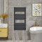 WarmeHaus - Radiateur Salle de Bain Panneau Plat Noir 1200 x 450 mm - Chauffage Central Moderne Économie d'Espace Radiateurs Parfait pour Salle de Bains