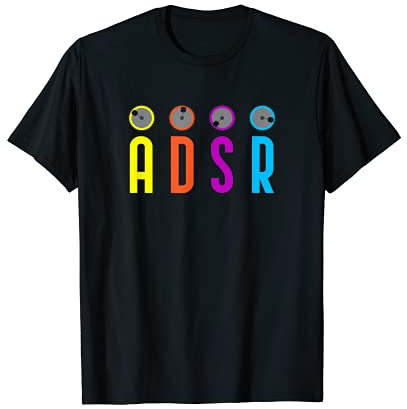 ADSR Modular Life Festival-stream Synth Nerd Synthesizer T-Shirt