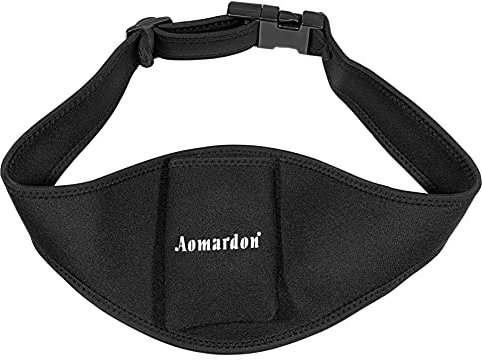 Microphone Belt Holder Fitness Waist Bag Phone Fanny Pack Home Gym Sports Carrier Pouch for Fitness Instructors Speakers (Black)