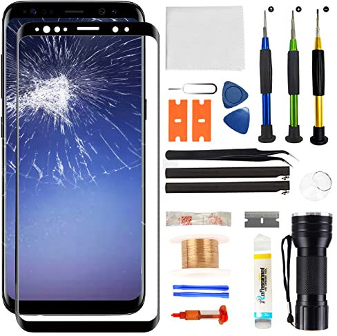 Zgxhga Écran de rechange pour Samsung Galaxy S9 Plus Series 6,2, kit de remplacement en verre trempé avec outils de réparation (pas OLED et numériseur tactile)