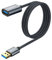 SUNGUY USB 3.0 Extension Cable, 1 m Extension Cable 5 Gbps Super Fast Short USB A Male to A Female Extension for Card Reader, Keyboard, Printer, Scanner, Camera