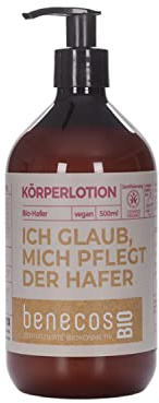 benecosBIO - Körperlotion BIO-Hafer - ICH GLAUB MICH PFLEGT DER HAFER - vegan - recyceltes Plastik