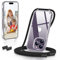 GOODVISH Handykette Kompatibel mit Apple iPhone 14 Pro 6,1 Display, Necklace Hülle mit Band Handyhülle für zum Umhängen, Transparent Case mit Schnur, Kameraschutz und Bildschirmschutz, Schwarz