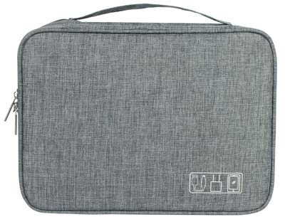 Sacoche de Rangement Câbles,Sac Électronique Sac de Stockage numérique Multifonctions de Stockage de Voyage Portable Sac de Stockage numérique Gadget Organiseur Digital Pochette Charge Charge USB (Co