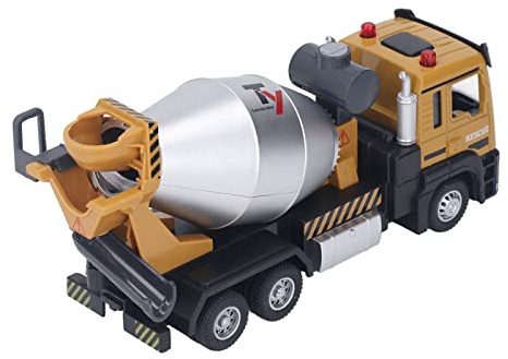 CHICIRIS RC-Betonmischer-LKW Im Maßstab 1:32 360 Grad Drehbarer RC-Bauwagen aus Legierung mit Sandsteinsimulation