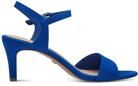 Tamaris Damen Sandaletten, Frauen Sandalen,offene Schuhe,Strandschuhe,Sommersandalen,bequem,flach,Sommerschuhe,ROYAL Blue,39 EU