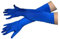 jokeshop Ladies Long Satin Gloves Opera Evening Princess 1920's Party Fancy Dress Prom (Royal Blue)