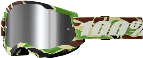100% Schichten 2 Maske, War Camo-Spiegel Silber Linse, Einheitsgröße