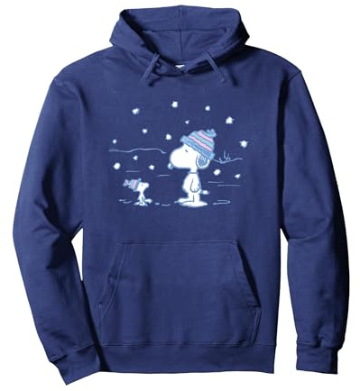 Erdnüsse - Snoopy Woodstock Winter Snow Pullover Hoodie