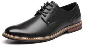 DECARSDZ Mens Classic Oxford Wingtip Modern Formal Lace Up Dress Shoes Wedding Shoe