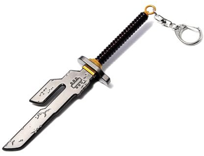 MayDee Jujutsu Kaisen Schlüsselanhänger Anime Fushiguro Toji Figur Waffenmodell-Anhänger Cosplay Accessories Schlüsselanhänger Aus Metal, Geburtstags Geschenk (B)