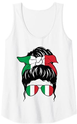 Damen Italian Girl Italien Italienische Flagge Italia Ragazza Italiana Tank Top