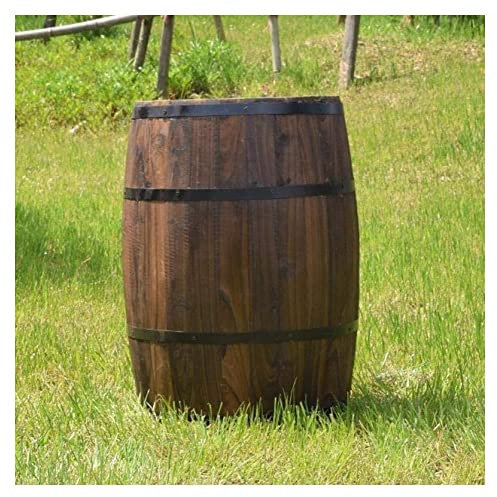 Whiskey-Fass Pflanzgefäß Blumenkasten für Garten Hochzeit Dekoration - Retro Massivholz Weinfass Pflanzenbehälter für Terrasse