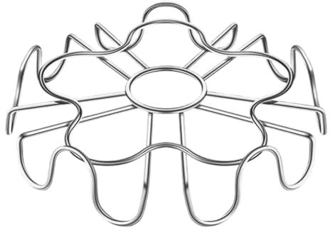 Pressure Cooker Egg Rack | Small Egg Holder in Flower Shape,Pressure Cooker Trivet and Steamer Basket, Versatile Egg Steamer Rack for Rice Cooker