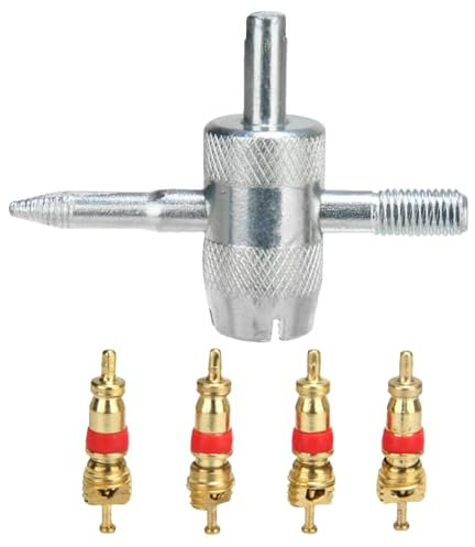 Core Removal Tool - Tire Valve Stem Removal Tool | Multipurpose Valve Core Set | Tire Repair Kit | Valve Adjustment Tool | Tyre Valve Removers Repair Tool for Car, Motorcycle,