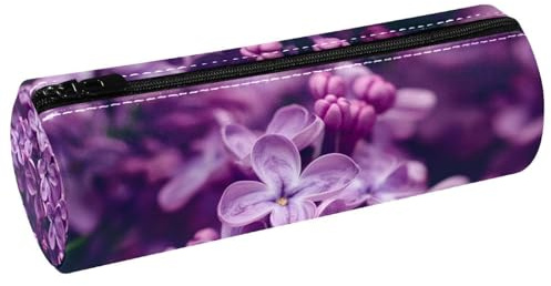 EJFICAHG Stiftetasche Lila Flieder Blumen Federmäppchen Schreibwarenetui Stifteetui Kosmetiktasche Kosmetiktasche Kosmetiktasche