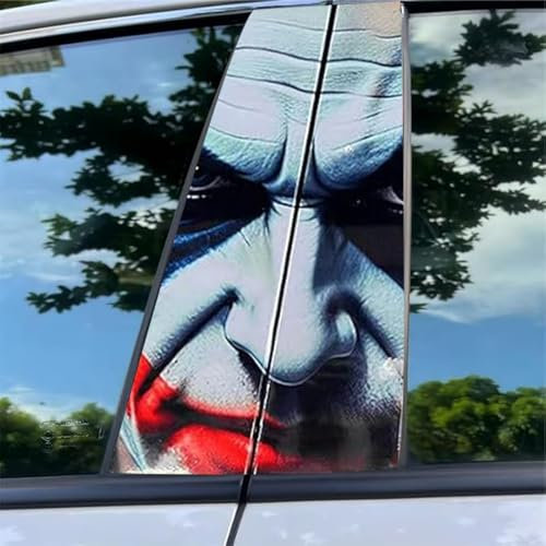 2 Pezzi Adesivi Auto Divertenti, Sbirciante Occhi Spaventosi Adesivo per Auto,Adesivo per Moto,Auto,Valigie,Sticker Personalizzati,Adesivi per Auto Anime per Auto per Donne, Uomini