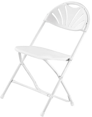 Folpus Klappstuhl Partystuhl Kommerzieller Hochzeit Außen Stapelbarer Stapelbarer Klappstuhl, Weiß