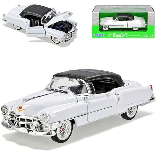 Welly Cadilac Eldorado Cabrio Soft Top Weiss 1953-1966 1/24 Modell Auto