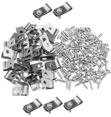 VINTORKY 200 Stück Drahtzaun-clips Robuster Drahtzaun-klemmenverschluss Aus Edelstahl Für Garten Und Haustierkäfig