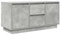 vidaXL TV-Schrank mit LED-Leuchten Betongrau 100x41x50 cm, Lowboard, Fernsehschrank, TV-Sideboard, Fernsehtisch, TV-Ständer, TV-Lowboard, TV-Möbel