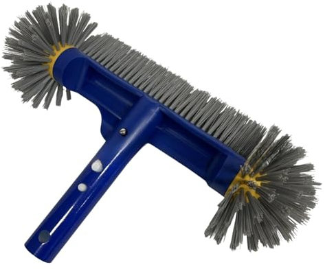 Sharplace Brosse de Nettoyage de Piscine, Tête de Brosse Piscine, Brosse de La Piscine Brush Portable 13 Hélanges en Nylon pour Les Carreaux d'angle, Baignoires, Piscines Thermales, Sols sans Effort