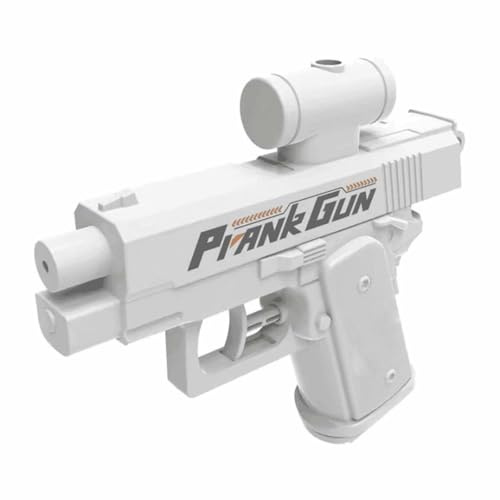 Prank Wasserpistole mit Rückspritzeffekt – Lustiger Wasserblaster für Erwachsene – Ideal für Sommer, Streiche & Outdoor-Überraschungen (Weiß)