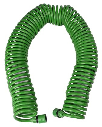 MoSundi Wasserschlauch, 7,5 m, 10 m, 15 m, 20 m, für Garten, Rasen, Blumen, Bewässerung im Freien, Pflanzen, Grün, 20 m