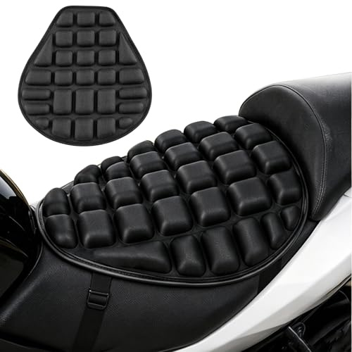 CHUANFU Cojín Asiento Motocicleta, Gel Asiento Moto Universal Transpirable