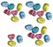 EDUPLAY Leuchtsteine Leucht-Meteoriten ca. 2 x 2cm Set a 24 Teile