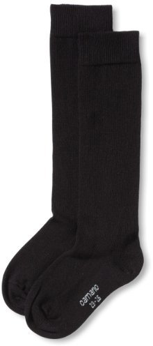 Camano Jungen 3902 Kniestrümpfe, Schwarz (Black 0005), 31-34 (2er Pack)