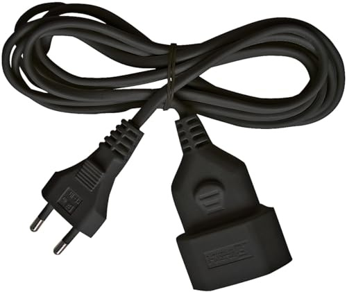 BRENNENSTUHL Rallonge électrique noire 5m H03VVH2-F 2x0,75