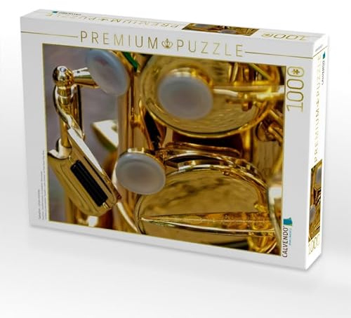 CALVENDO Puzzle Saxophon - schön und sexy | 1000 Teile Lege-Größe 64 x 48 cm Foto-Puzzle für glückliche Stunden