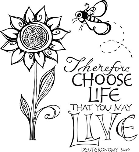 Spellbinders Choose Life Stamp Set, Multi-Colour
