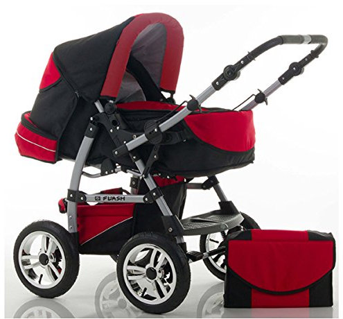 Kombi-Kinderwagen Flash 2 in 1 inkl. Sportsitz und umfangreichem Zubehör in 38 Farben