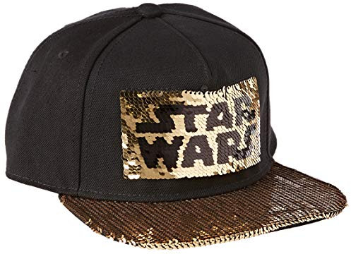 Difuzed Star Wars Star Wars Logo Sequins Baseball Cap schwarz/Gold Sb700127stw