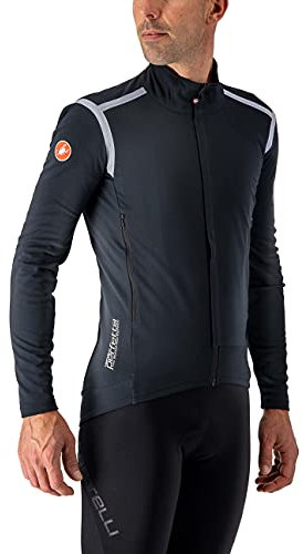CASTELLI Men's Perfetto Ros Long Sleeve Jacket, Light Black, L