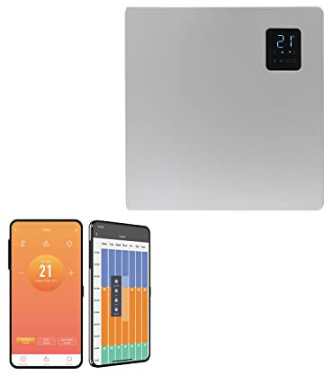 SolAire Caldo WiFi Electric Panel Heater/Convector Radiator, Voice Control, Splash Proof, Wall Mounted, 500W