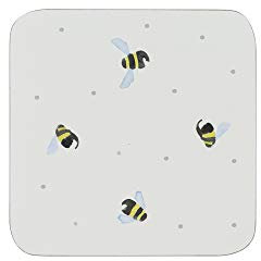 Price & Kensington Sweet Bee Set of 4 Coasters Multicolor