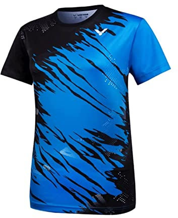 VICTOR Ladies T-Shirt T-11000 TD M - blau-schwarz - blau-schwarz, S