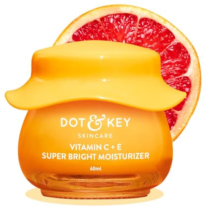 Dot & Key Vitamin C + E Sorbet Super Bright Feuchtigkeitscreme für Gesicht, Vitamin C Gesichtscreme für strahlende Haut, reduziert Hautstumpfheit, ölfrei und leicht, für alle Hauttypen, 60 ml
