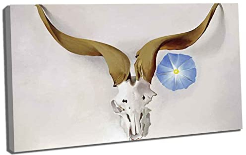 Lasite Georgia O'keeffe《Winde》Leinwandbilder Kunstdruck Bilder Reproduktion Leinwanddruck Bilder Leinwand Gemälde Wanddekoration gerahmt fertig zum Aufhängen(30x45cm) 12x18inch,Gerahmt